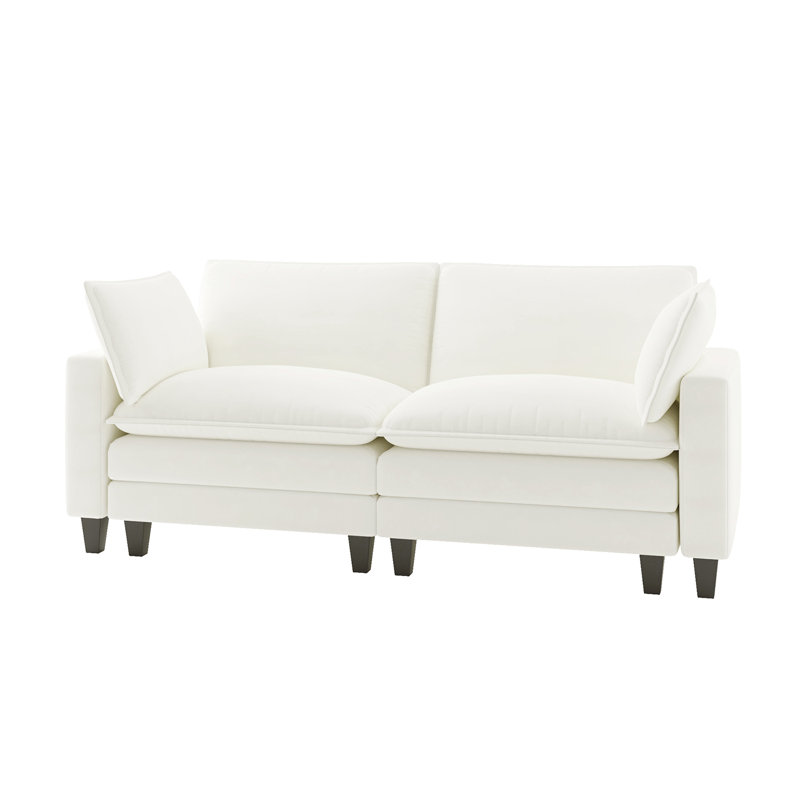 151.5'' Wide Sectional Sofa, Ivory