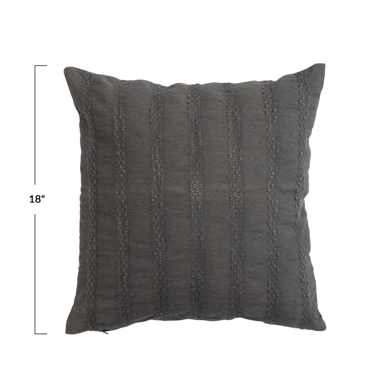 Striped Cotton Pillow Cover