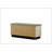 Brett 38.5"W Shoe Cabinet With Sliding Doors, Upholstered Top