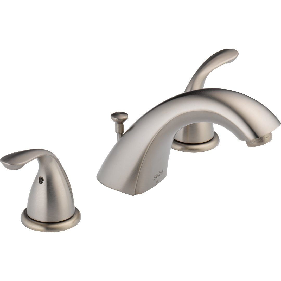 Classic Widespread Bathroom Faucet with Drain Assembly Delta 