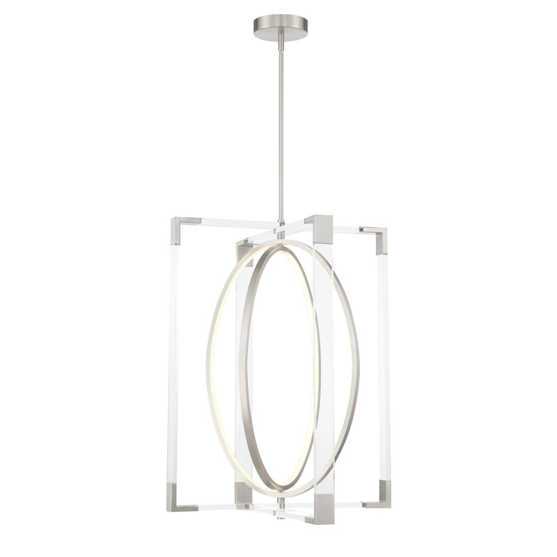 Double DEL - luminaire suspendu 21,5 po, H 31,5 po x l 24 po x P 24 po