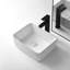 Lavabo de salle de bain vasque rectangulaire en céramique blanche