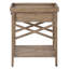 Solid Wood Tray Top End Table