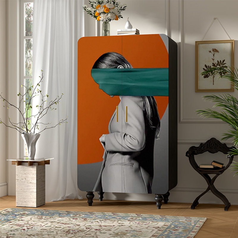 Armoire simple et moderne en bois massif