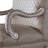 34" Bone Faux Leather Arm Chair