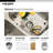 Houzer 32 in Stainless Steel Undermount 70/30 Double Small Left Bowl Kitchen Sink - STC-2200SL-1