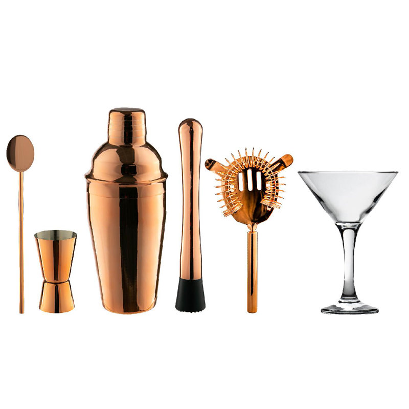 Margarita Cocktail Shaker Set, Rose Gold