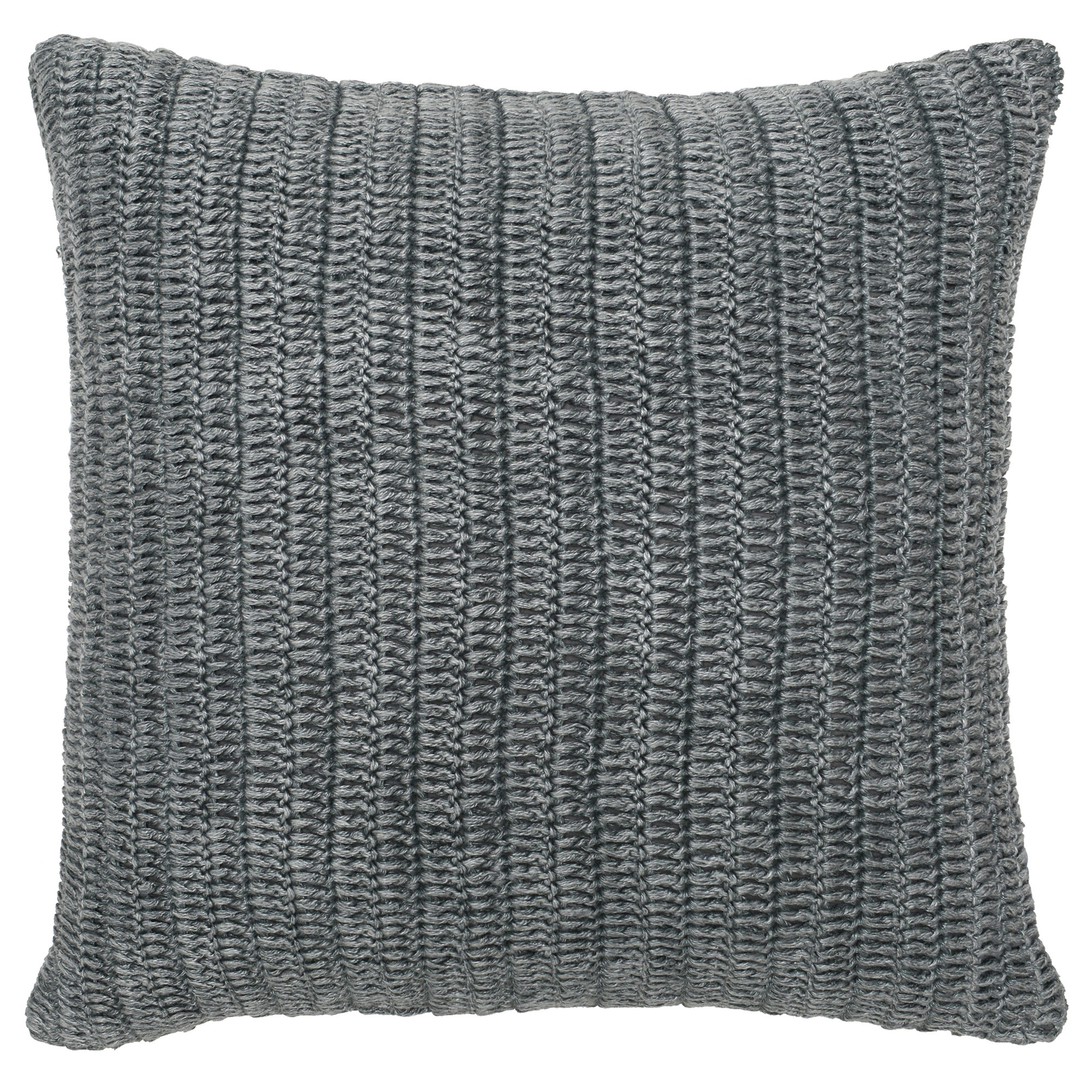 Rowan Cotton Throw Pillow, Gray