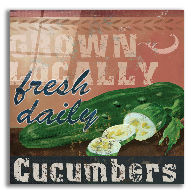  «Farm Fresh 4» par Fiona Stokes-Gilbert, art mural en verre acrylique, 12 po x 12 po