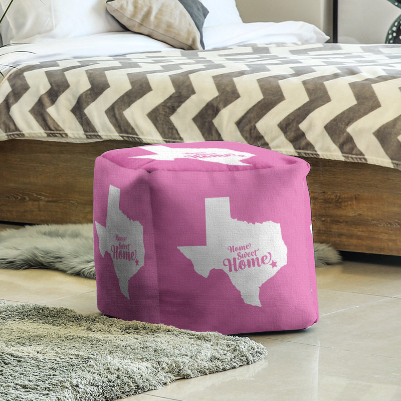 Repose-pieds cube en houston the home houston, Rose