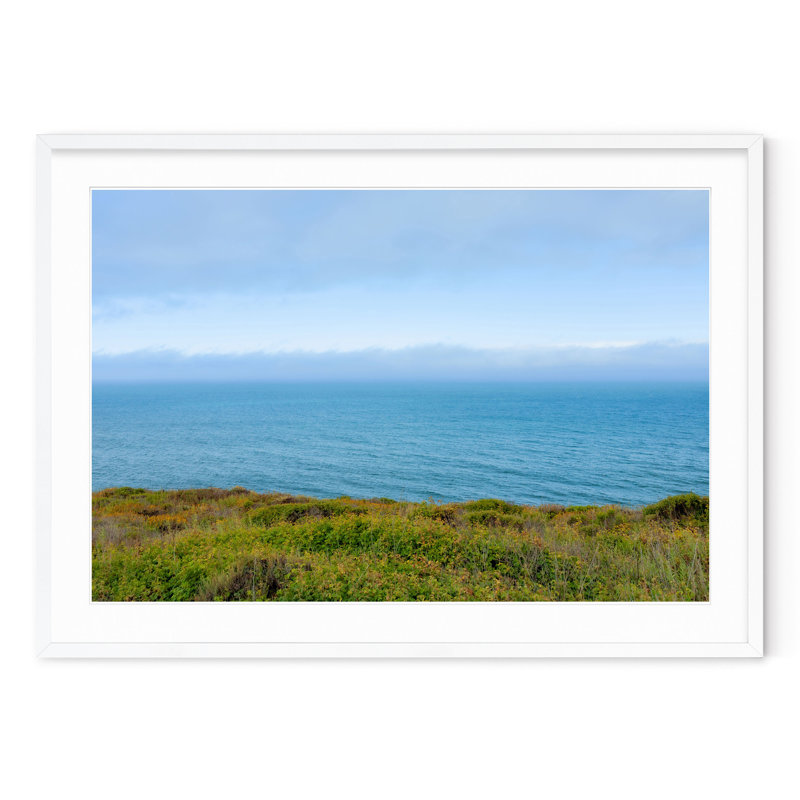 Perfect Coast - photographie avec cadre photo, H 33 po x l 47 po, Cadre blanc