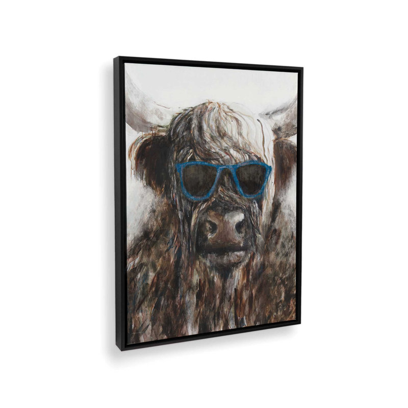 Dan by Kamdon Kreations Art Print, 12 W x 16 H, Framed Canvas, Black
