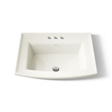 Archer® Vitreous China Rectangular Drop-In Bathroom Sink with Overflow