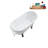 57.5'' x 29.5'' Soaking Acrylic Bathtub-83636124-83636123