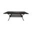 Table extensible en aluminium pour le patio - Grâce à votre cour extérieure, porche, terrasse, finition cuivre, aluminium de salle à manger extensible de couleur naturelle Nuance avec cadre brillant