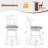 Bar Stool Wooden Chair w/Contoured Backrest Swivel Padded Seat for Kitchen-1332477627