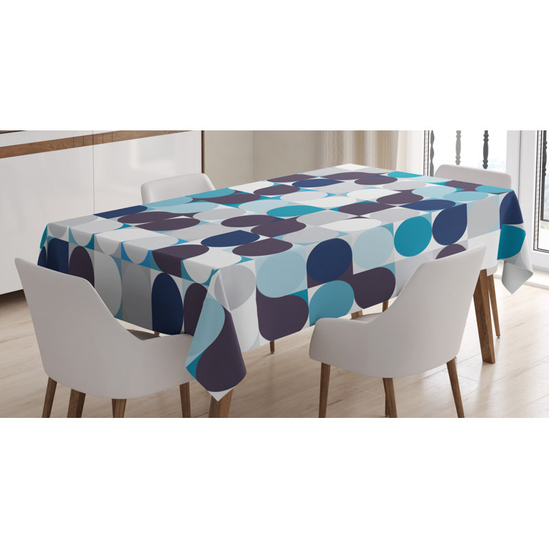 Geometric Tablecloth, 90" L x 60" W