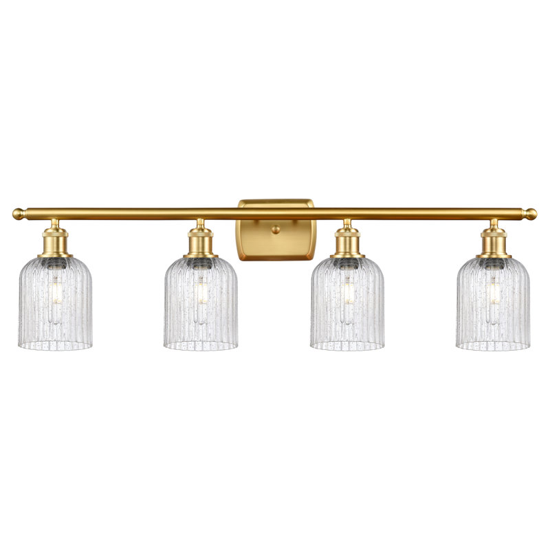 Fiennes 4 - Light Dimmable Vanity Light, Satin Gold, Seedy