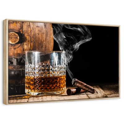Bourbon tonneau et cigare