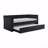 1Pc Trundle Daybed Black Corduroy Fabric Upholstery Modern Luxury Home Furniture Durable Comfortable-1546795803