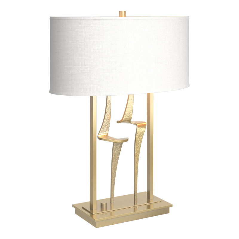 Antasia 24.7" Table Lamp, Natural Anna, Mordern Brass