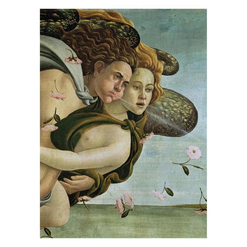 «Zephyr and Chloris» de La naissance de Vénus par Sandro Botticelli - Impression Giclée, H 28 po x l 22 po