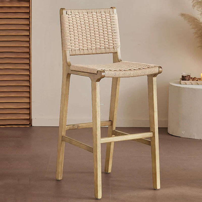 Chaise d'appoint à dossier solide Burlywood Beige (ensemble de 2), Burlywood, 43.31"H×17.72"L×21.26"W