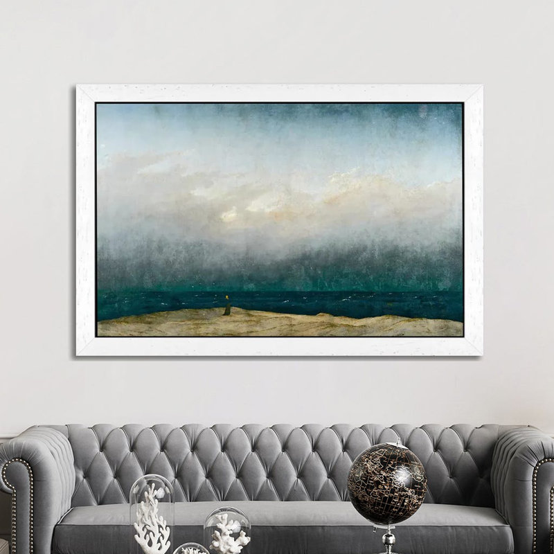 1 Piece Floater Frame Wall Art on Canvas, 101.6 cm H x 66.04 cm W, White Framed