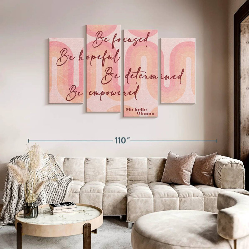 Impression sur toile de Michelle Obama, H 54 po x l 84 po x P 1,25 po