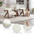 Modern Upholstered Accent Armchair Living Room Chair, White Sherpa Fabric, 2 Set-1588103724