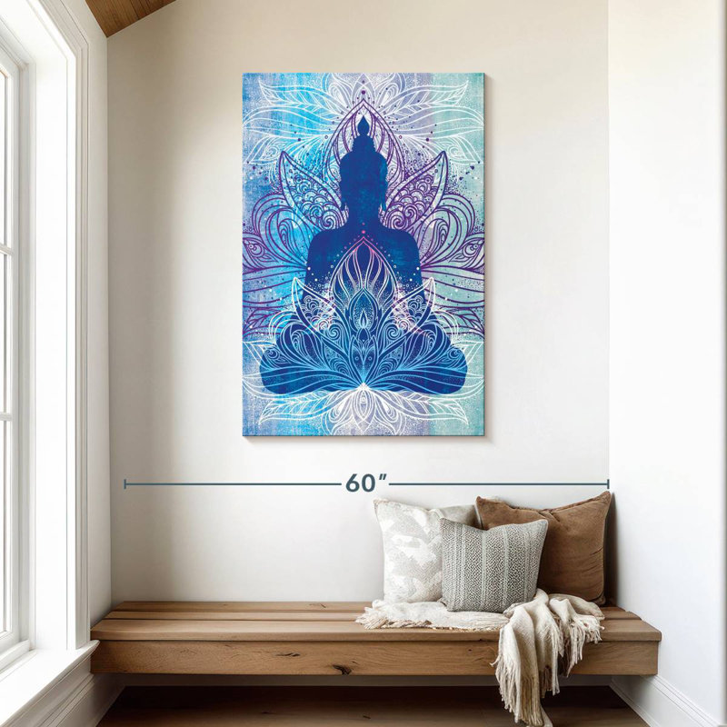 Silhouette de Bouddha assis Kerrick, H 45 po x l 30 po
