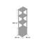 Evianna Shelving Unit Bookcase with Fabric Bin-1543924070