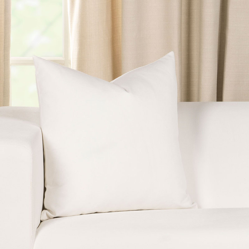 Reversible Throw Pillow, 19" x 19", White