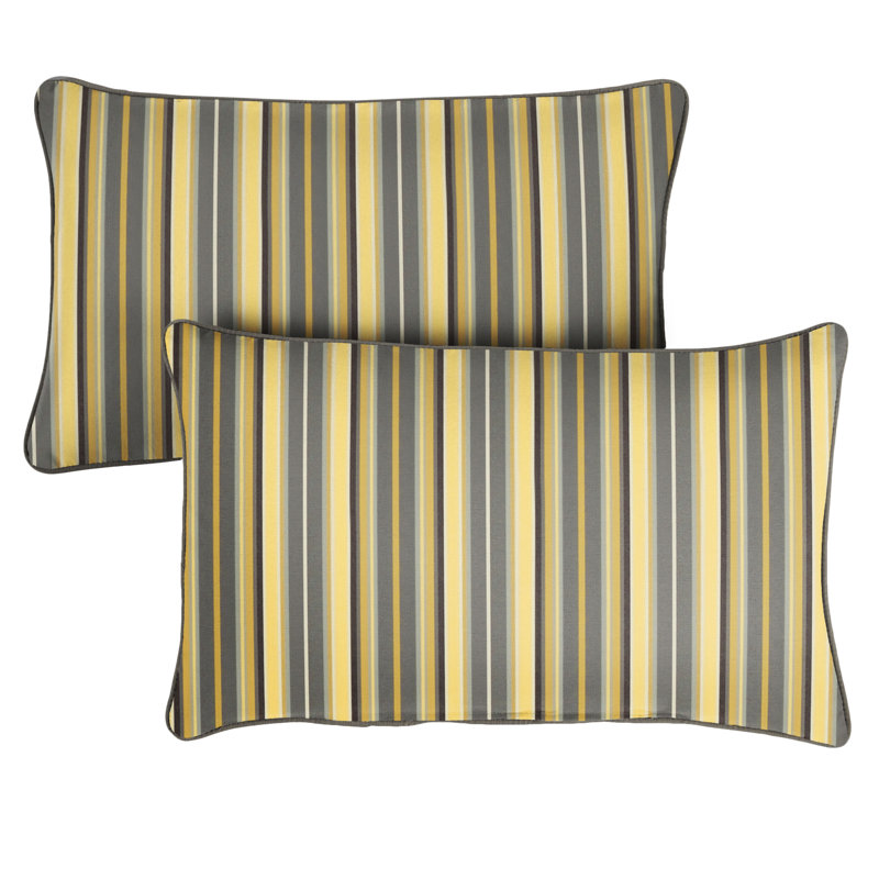  Sunbrella Lumbar Indoor/Outdoor Pillow, 12"H x 24"W