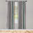 Microfiber Striped Semi-Sheer Rod Pocket Curtain Panels-61939542-61298320