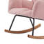 Chaise berçante rembourrée avec dossier haut Comfy-985633680