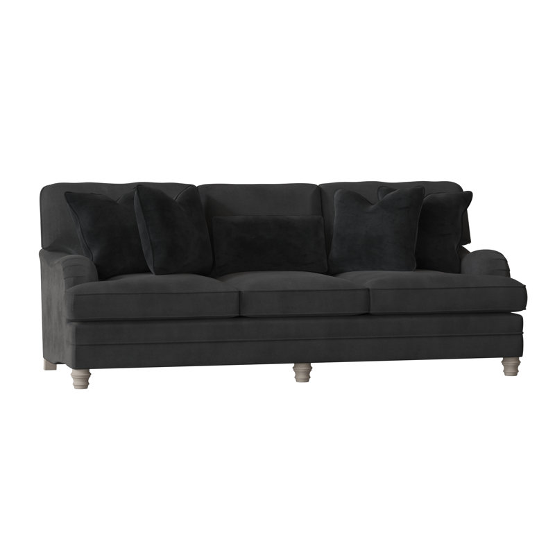 Tarleton Upholstered 96.5'' Sofa, Akiko Graphite Performance 5534-011, Blanca