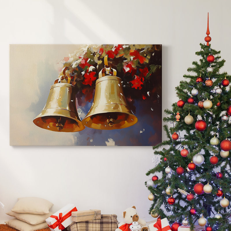 Art des Fêtes de Noël - Toile tendue avec châssis - Série 3-Lxxxvii, H 16 po x l 24 po