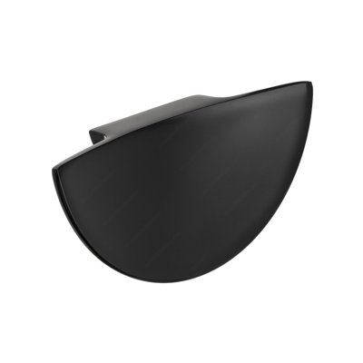 Medium Matte Black Shell Drawer Pull
