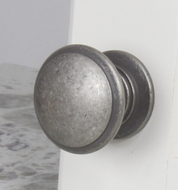 Hamilton 1" Diameter Mushroom Knob, Aged Pewter