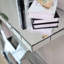 Miroir d'entrée hexagonal en cristal Sparkling