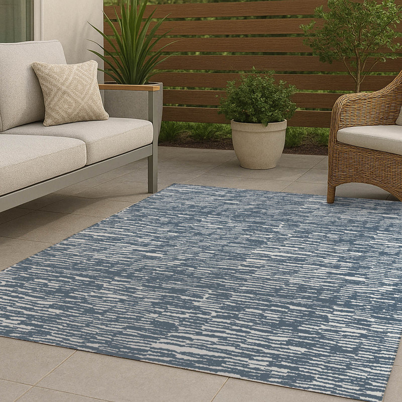 Strands Non-Slip Outdoor Rug, Rectangle 5' x 7'