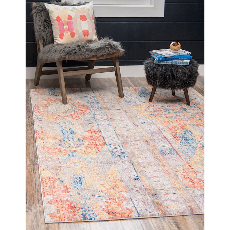 Geometric Indoor Rug, Rectangle 9' x 12'