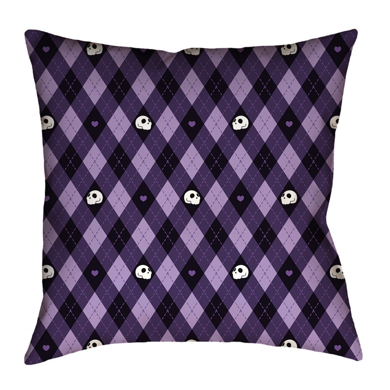 Coussin Katelyn Elizabeth, 26 po x 26 po, Mauve, Faux lin