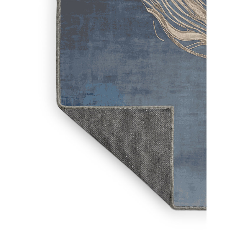 Tapis gris soyeux et moelleux, Rectangle 6 pi x 9 pi