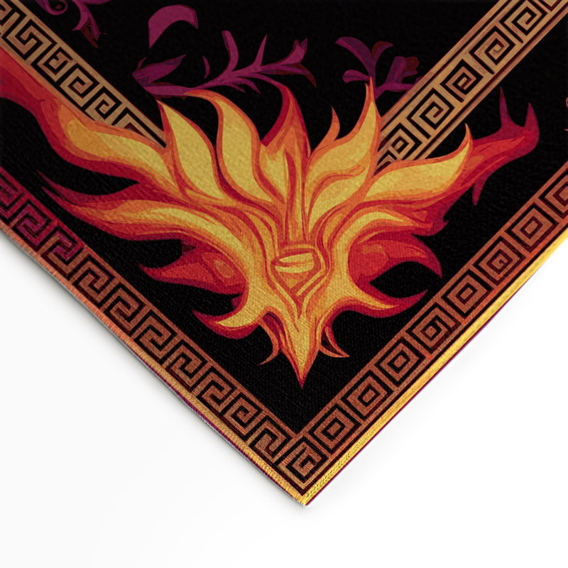 Tapis intérieur et extérieur Ornamented Bloom, Rectangulaire 8 pi x 10 pi