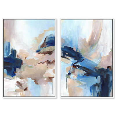 «Colors of Idylle», ensemble de 2 impressions sur toile tendance par Art Remedy