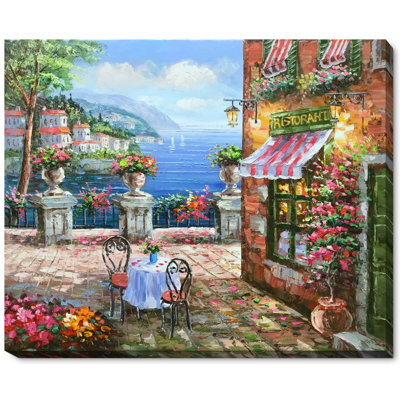 « cafe italie »-cadre photo, reproduction d’art sur toile