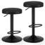 Ensemble de 4 tabourets de bar, tabourets de bar de cuisine réglables en hauteur, pivotants, noirs-234661262-234661261