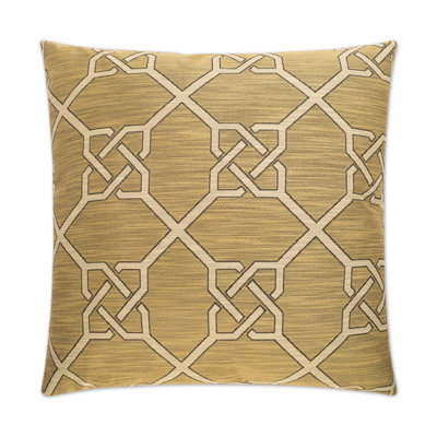 Bridle Geometric Feather Throw Pillow